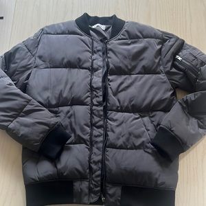 Dark Gray boys puffer bomber jacket